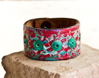 Turquoise Jewelry Accessories Leather Cuffs Bracelets for Women's