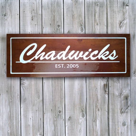 Personalized Metal Sign Rusted Metal Sign MADE TO by TraciWolff