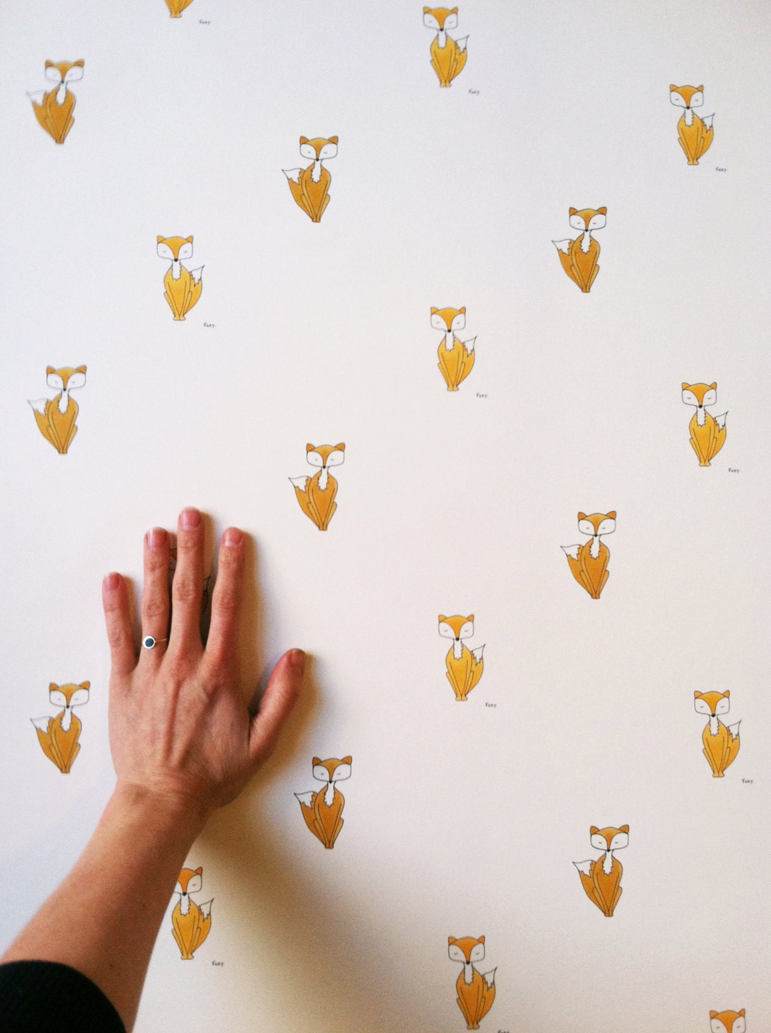 Removable Wallpaper // Foxy Print // Assorted Lengths