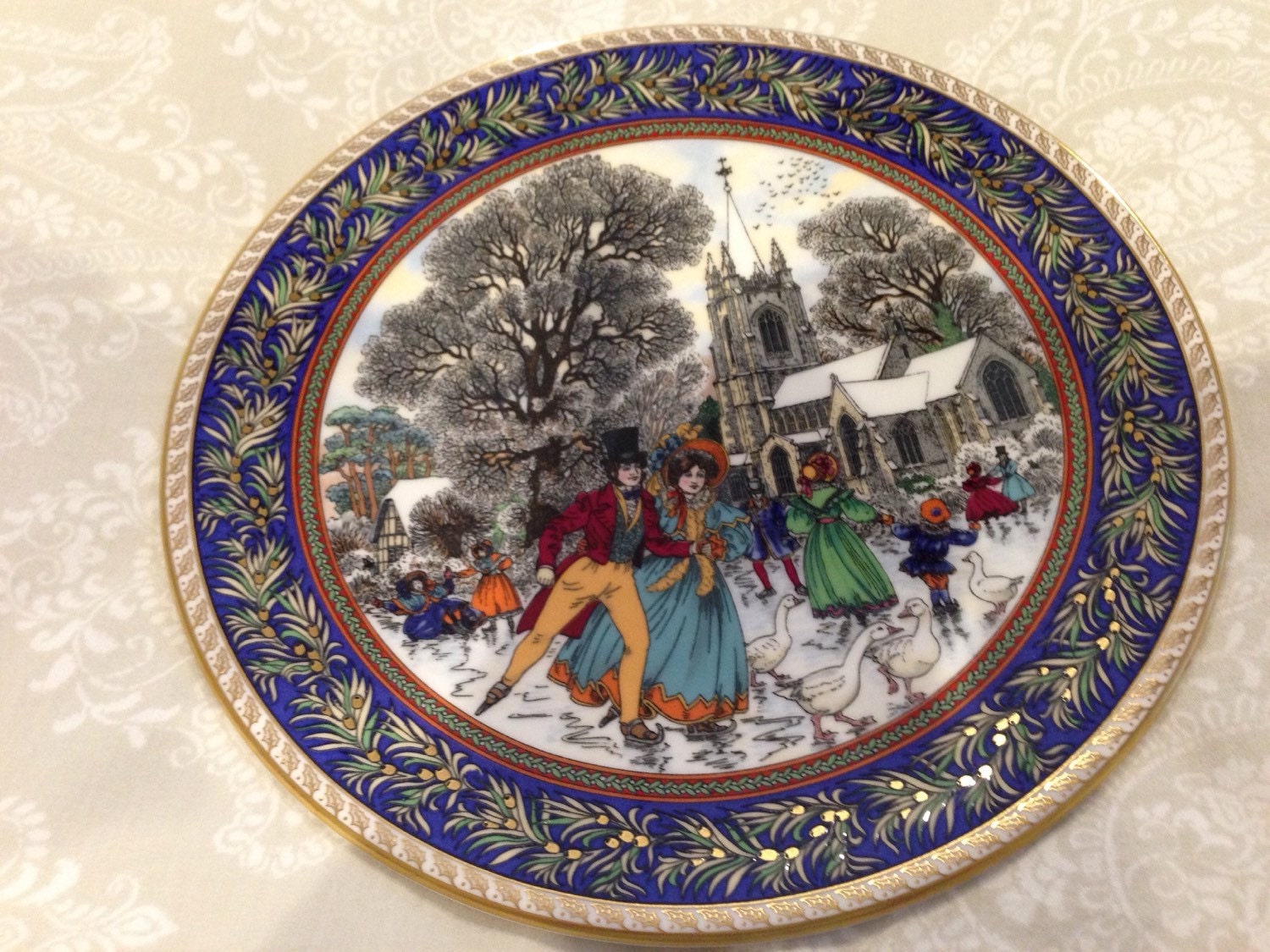 Royal Worcester bone china Christmas plate by ...