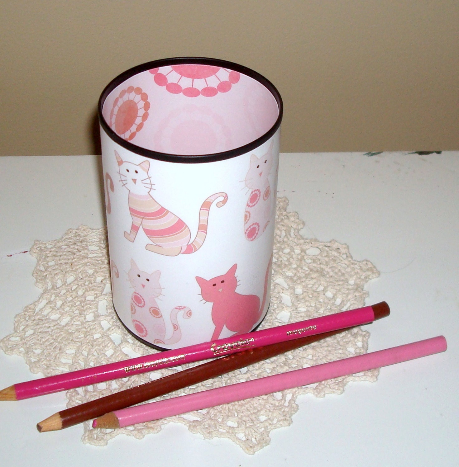 Cat Desk Accessories Cat Pencil Holder Pencil Cup Cat