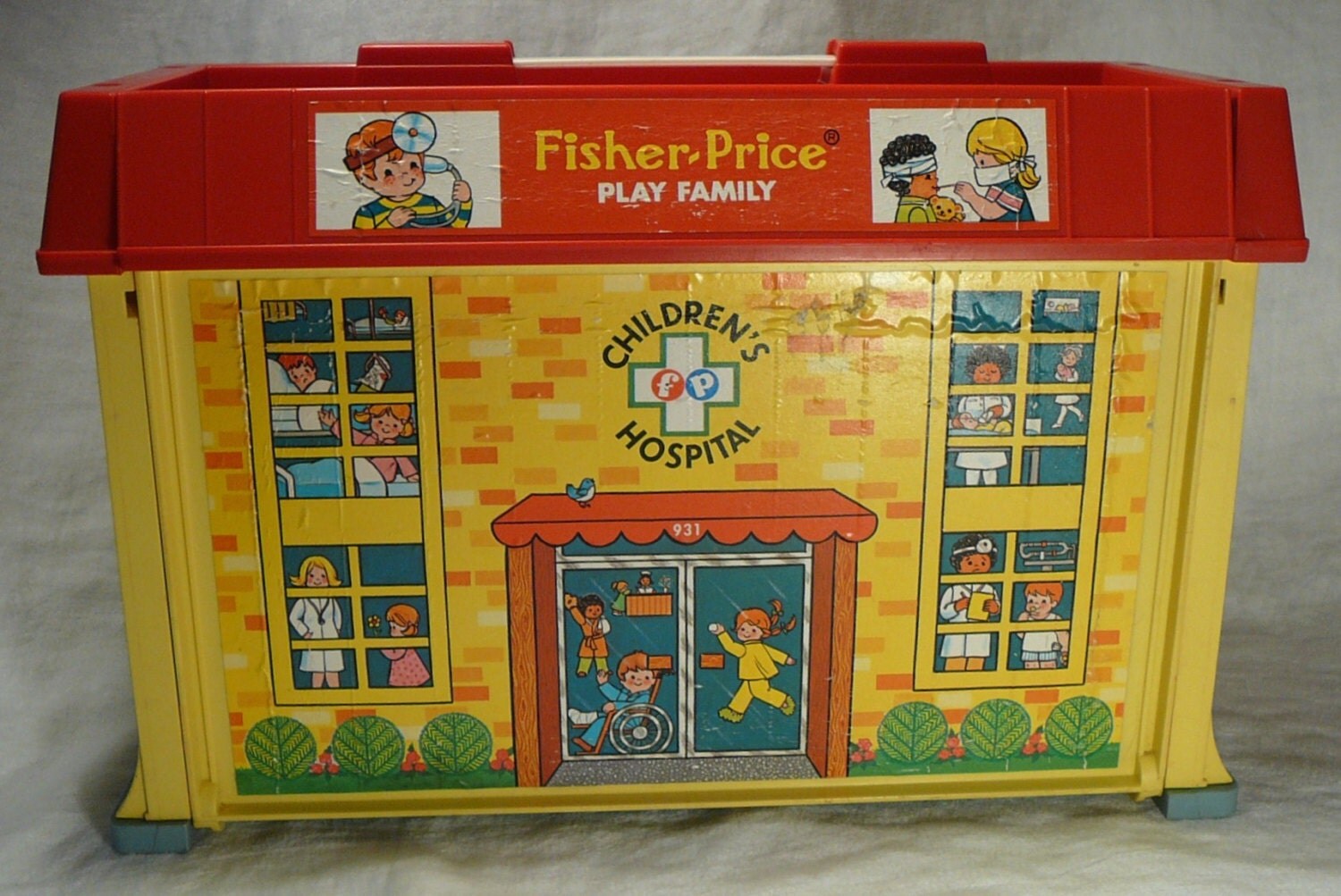 Vintage FisherPrice Children’s Hospital Playset w/ People