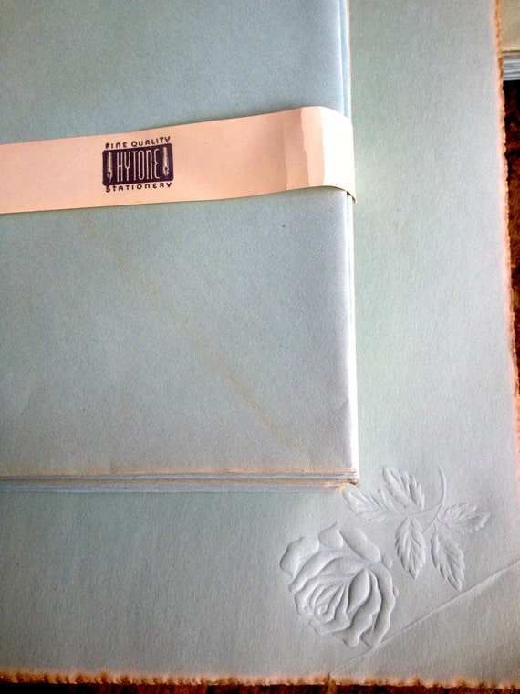 Embossed writing paper