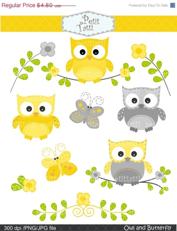 yellow owl clip art - photo #29