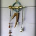 Woodland Tribe Dreamcatcher Shaman Medicine Wheel Deer Antler Citrine pinecones crystals tapestry twine arrowhead Rustic Dream Catcher Snare