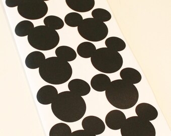 Mickey and Minnie Chalkboard Label Stickers, 10 Mickey Minnie Mouse Stickers, Mason Jar Labels, Mickey Chalkboard Label, Disney Birthday