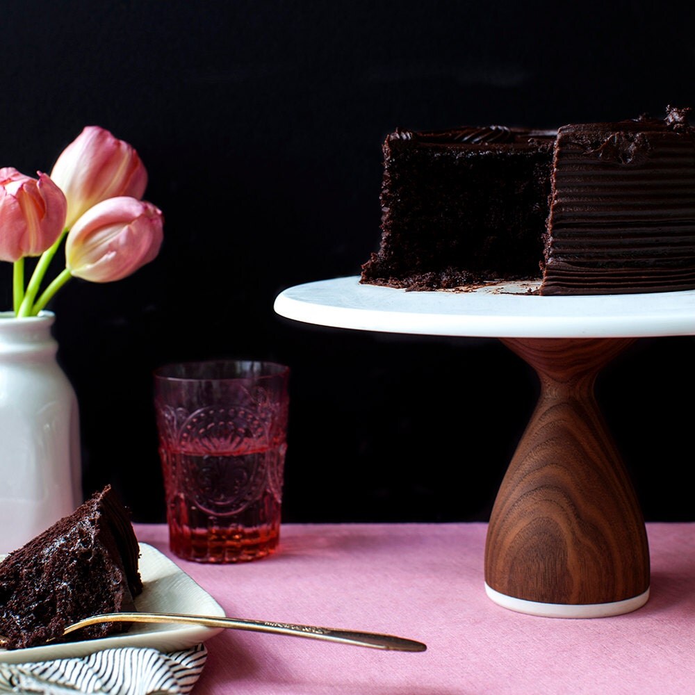 Wedding Cake Stand Modern Cake Stand 10 inch Modern Wood Cake