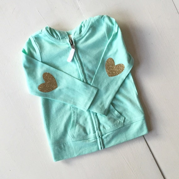 Customized with name mint hoodie jacket by PaisleyPrintsSpokane