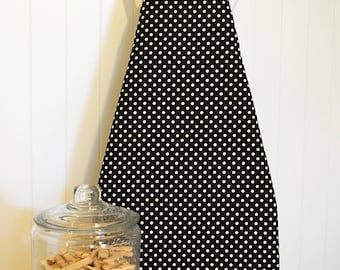 New! Ironing Board Cover - Michael Miller Dumb Dot Black/White