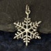 Large Sterling Silver Snowflake Charm - Winter, Icicles, Snow, Water, Love, Magical