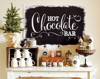 Chalkboard Hot Chocolate Bar - FULL Collection