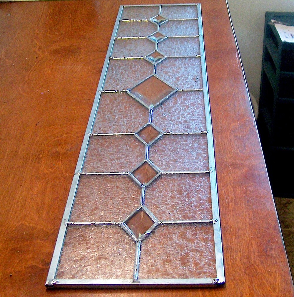 Custom Sidelight Stained Glass Panel Victorian Style