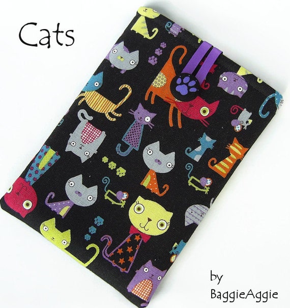 Cute CATS eReader Cases for Kindles,  Nooks and Kobos.