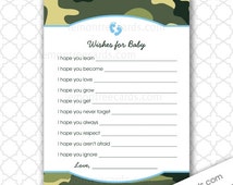 Green Blue Camo Wishes for Baby / perfect for the camouflage baby ...