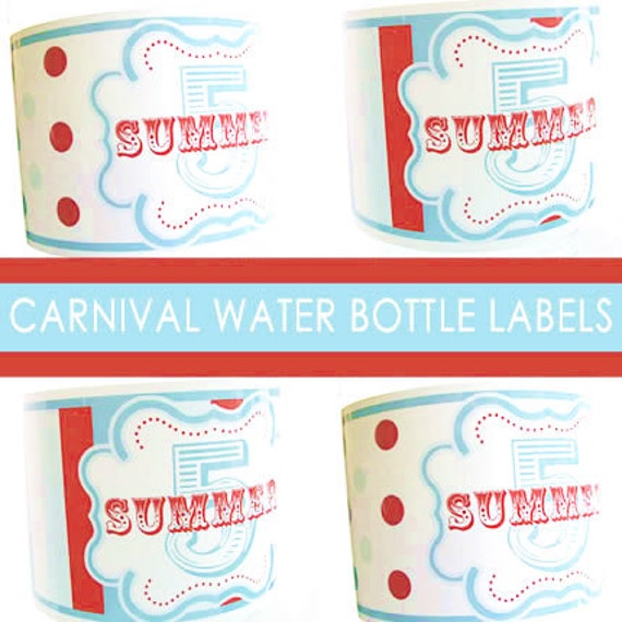 Carnival Water Bottle Labels Il_570xn