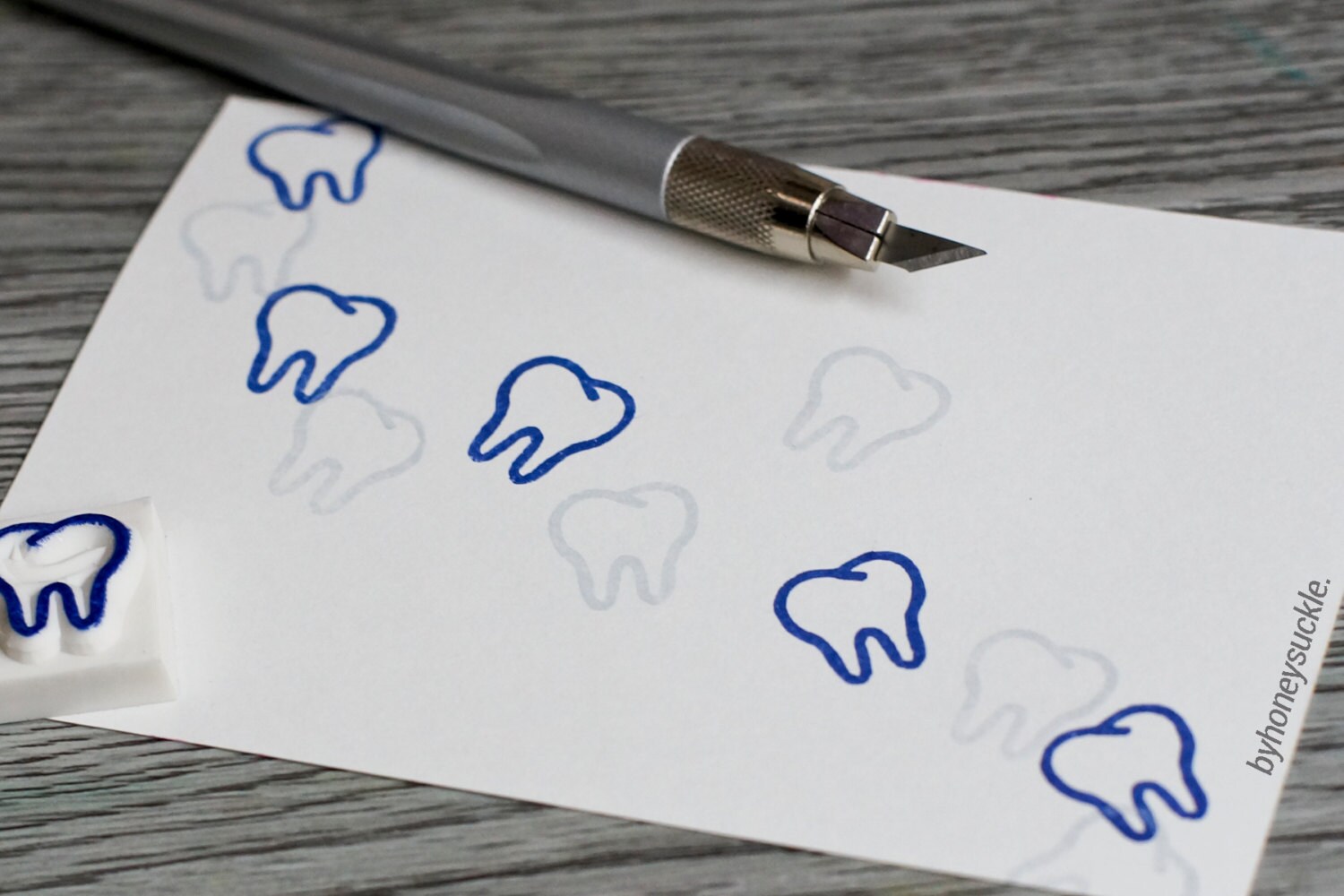 tooth stamp dentist rubber stamp teeth dental stamp molar