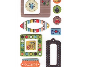 Doodley Doo Boy Epoxy Stickers by SEI