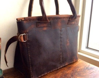 View Leather Totes by LUSCIOUSLEATHERNYC on Etsy