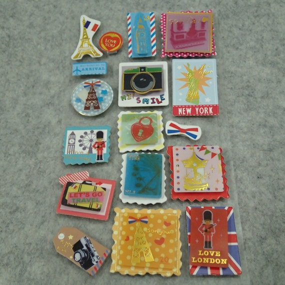 Cute PVC Little Pop Out Stickers LPO01 by on Etsy