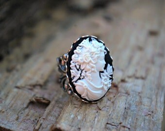 Bague Ancienne En Argent Sterling - Lion Antique - Taille 52 - Occasion