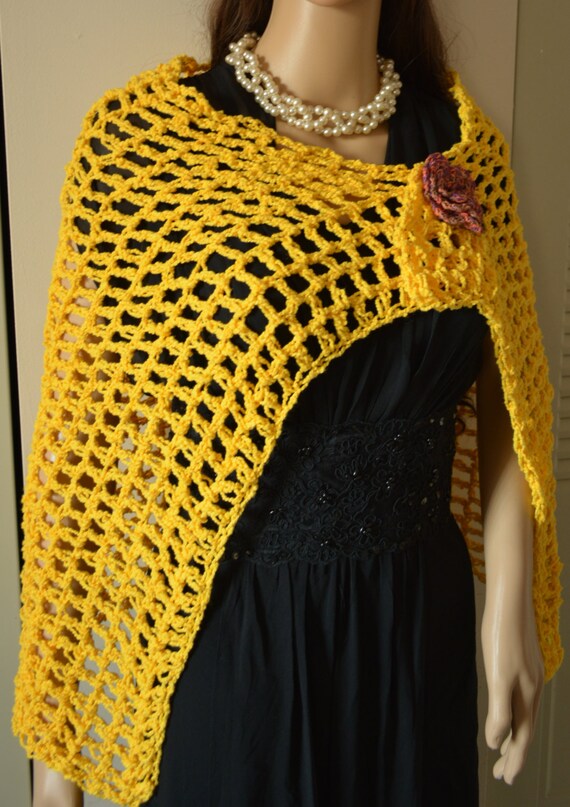 Crochet Lace Shawl /Scarf