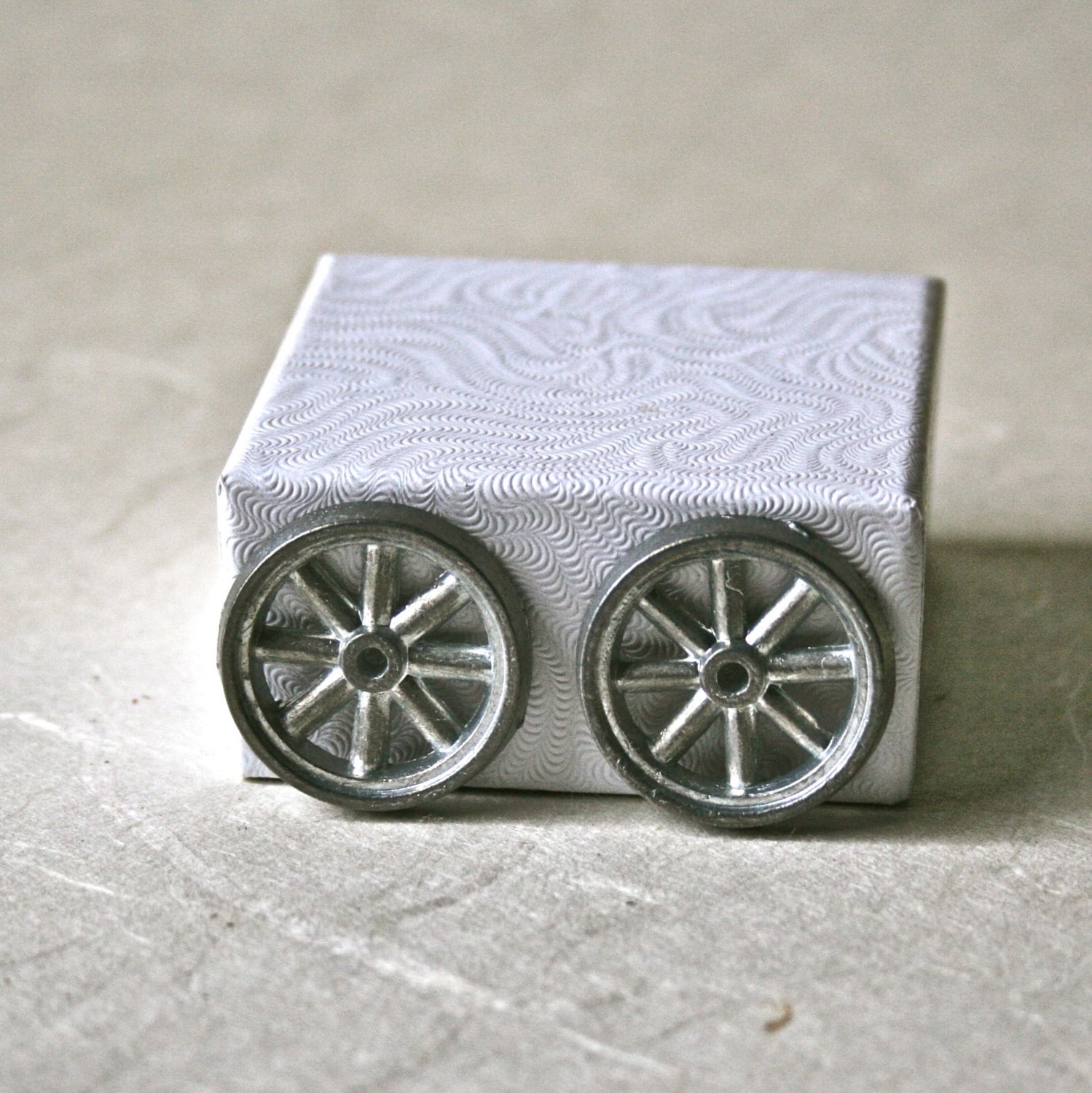 Small Metal Spoked Wheels for Craft Projects and Toy Making