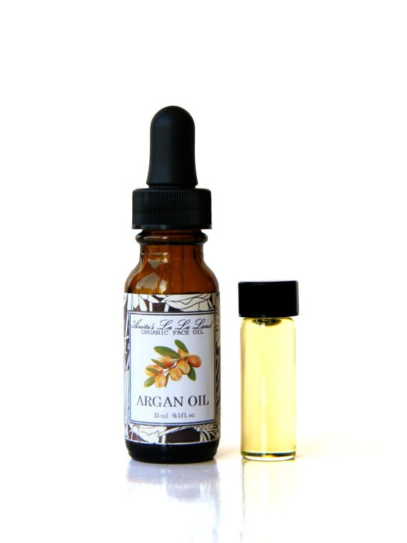 SALE Organic Argan Face Oil Facial Oil Elixir, Morocco Argan Oil and Sea Buckthorn Oil