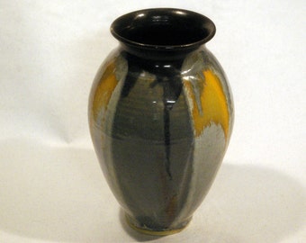 Tall Vase in Earth Rainbow Colors