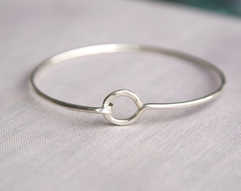 Full Circle Sterling Silver Bangle, Silver Bangle, Bangle Braclet, Silver Bangles, Sterling SIlver Bangles, Stacking, Balsamroot Jewelry
