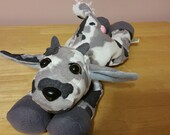 PLUSH GOAT-Large 21" Laying Plush Happy Goat-SUEDE Plush-by Happy Goat
