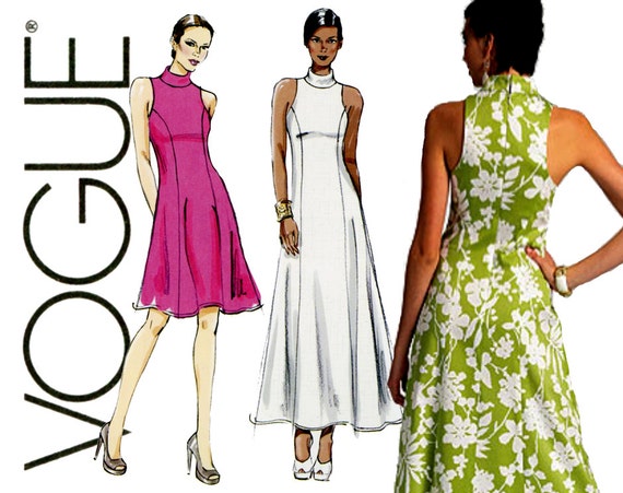 dress cocktail vogue patterns by Maxi V8808 Evening CynicalGirl Vogue Dress Formal Pattern Uncut