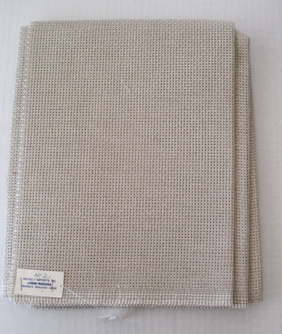 AIDA Cloth 36 x 47 10 Count Natural Brown 100 Cotton