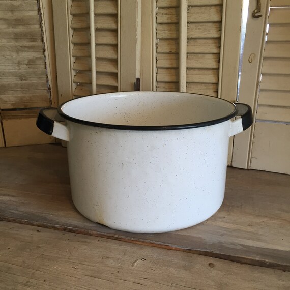 Enamel Pot White Pot