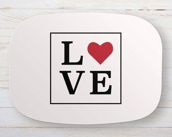 Valentine's Day Melamine Platter - Love Serving Tray - Valentine Gift