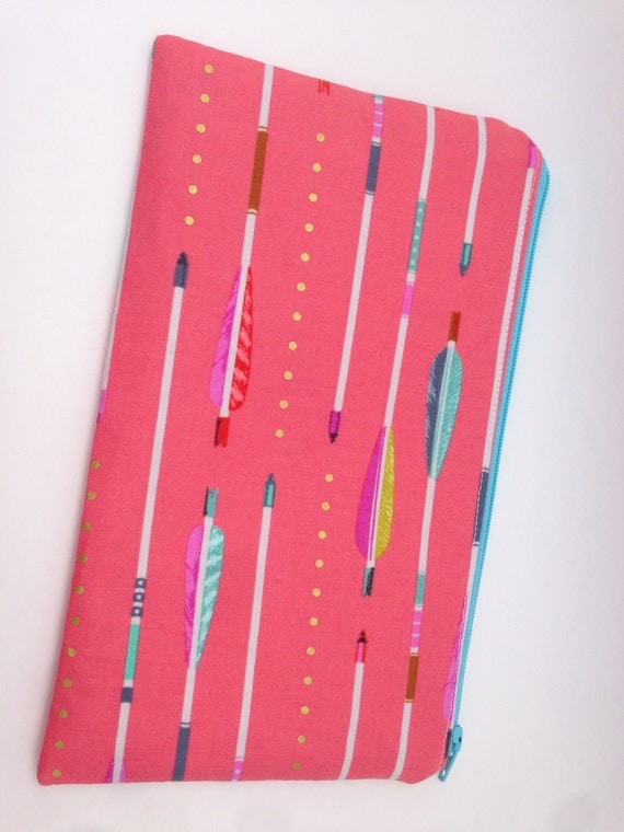 Handmade Back to School Supplies - Arrow Pencil / Cosmetic Case from Whitty Creations