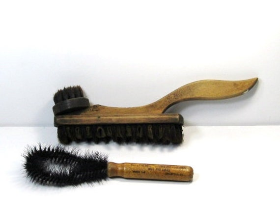 Vintage Wood Shoe Brushes: A Pair of Nice Wooden Shoe Shine Brushes