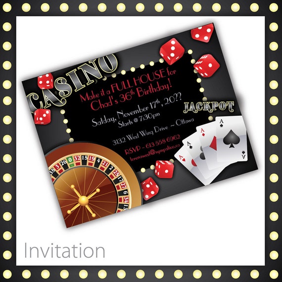 Casino Night Invitations 3