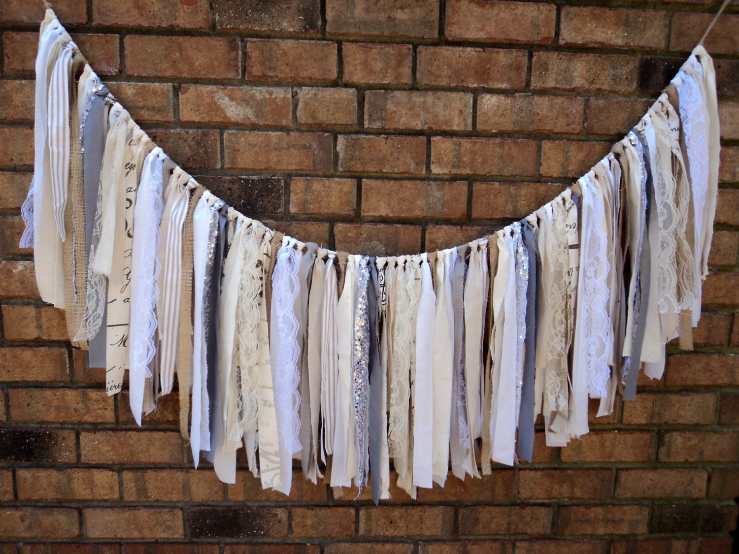 Fabric Garland Sparkly Sequin Garland Wedding Photo Backdrop