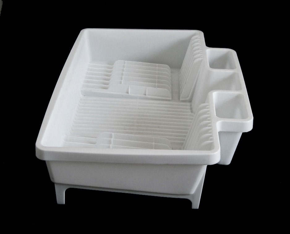 Rubbermaid Dish Drying Rack Side Drainer 1990s Kitchen 6054