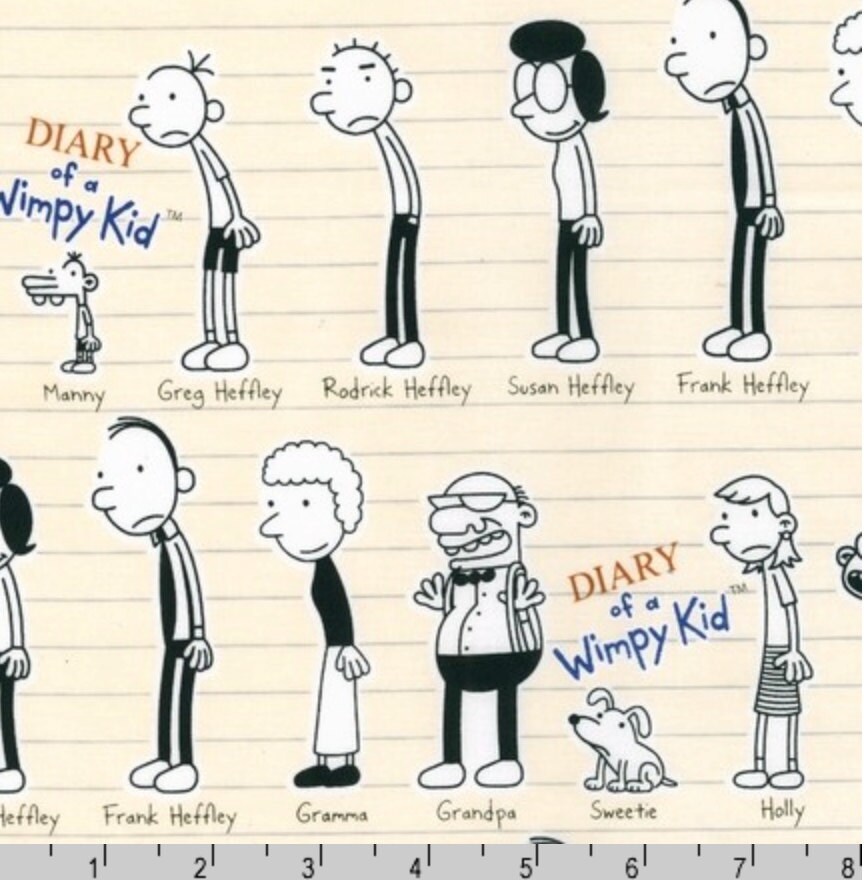 Diary of a Wimpy Kid Characters Natural by Wimpy Kid Inc.