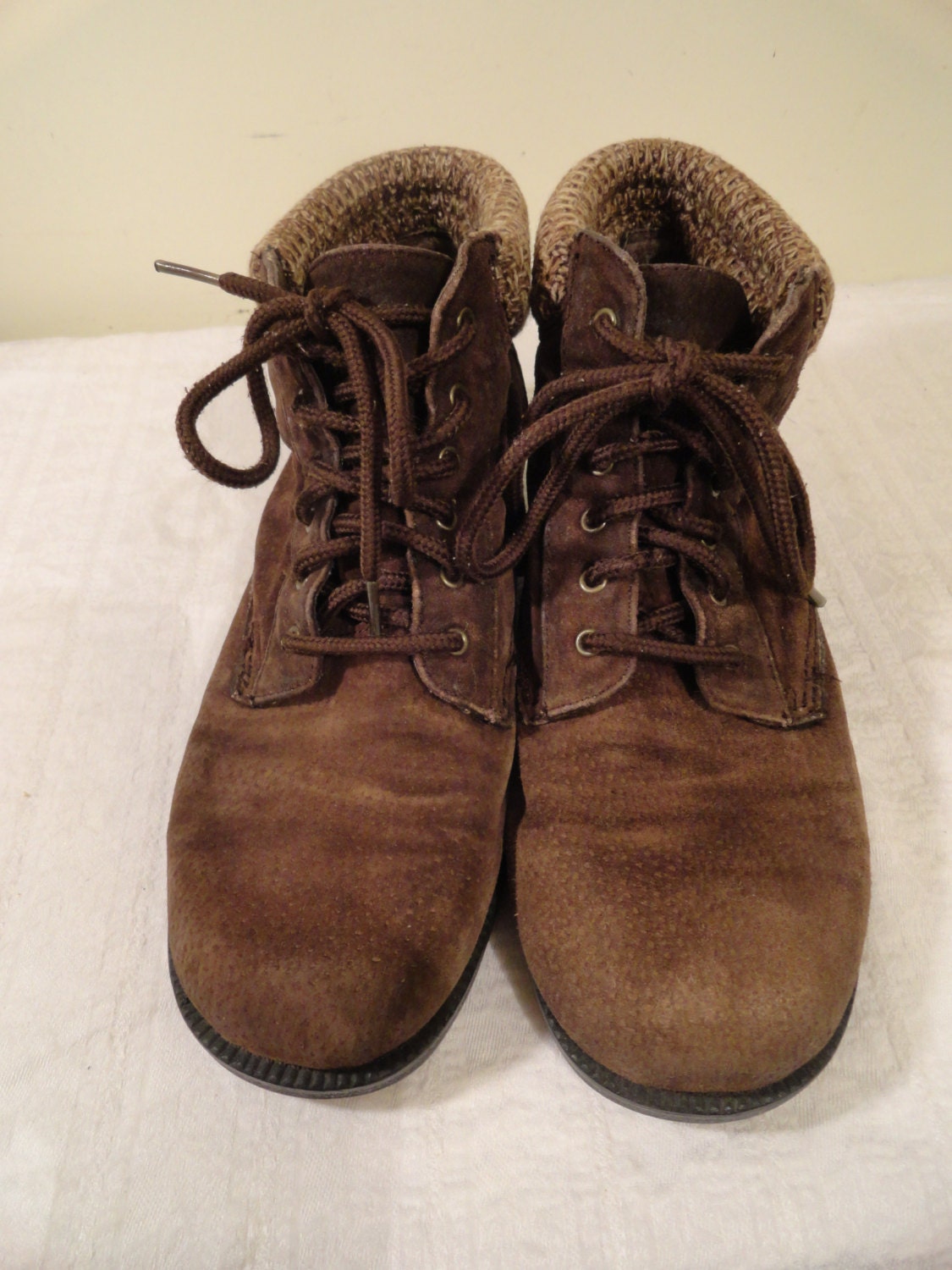 Women's Predictions Brown Suede Hiking Boots Ankle Boots