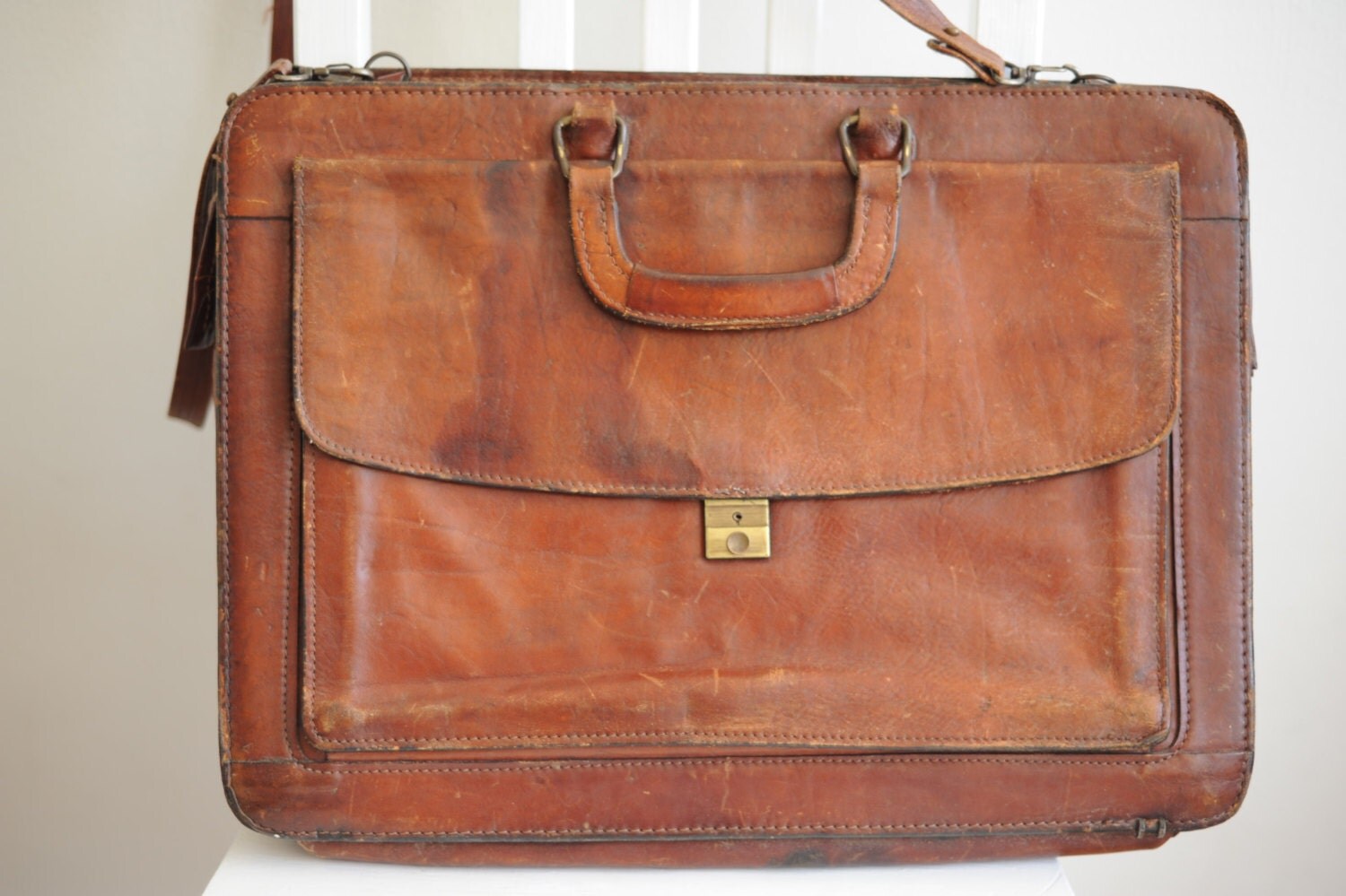 renwick leather briefcase