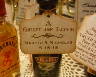50 CUSTOM Liquor Bottle Tags/ Gift by AnniesImpressions on Etsy