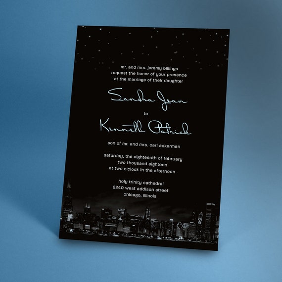 Chicago Skyline Invitations 4