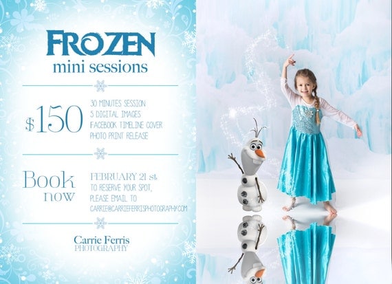 Template Photoshop Frozen | frozen mini session psd template photography marketing Template Photoshop Frozen | frozen mini session psd template photography marketing