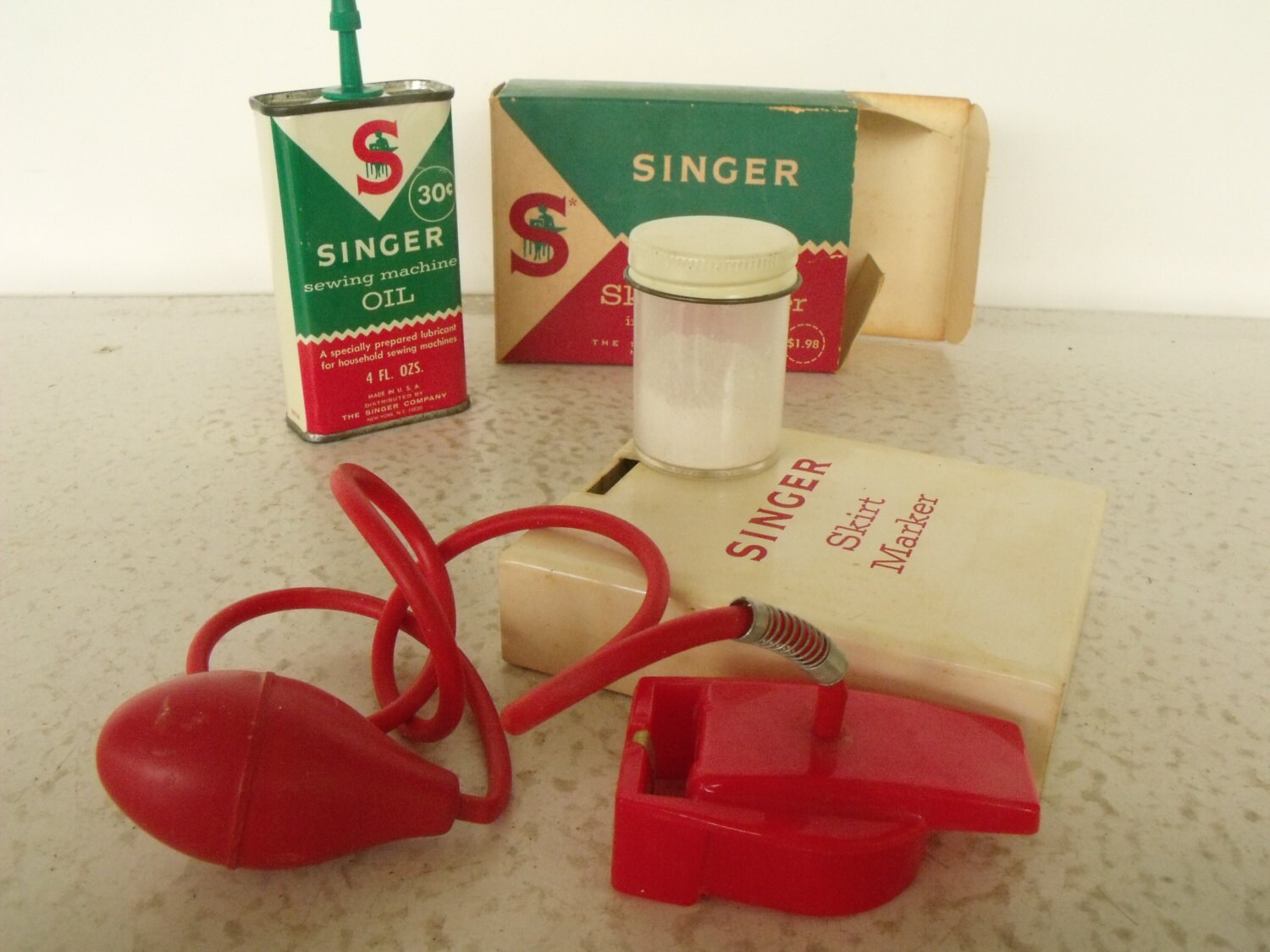 Skirt Marker Singer less ruler Sewing Dress Hemline Vintage