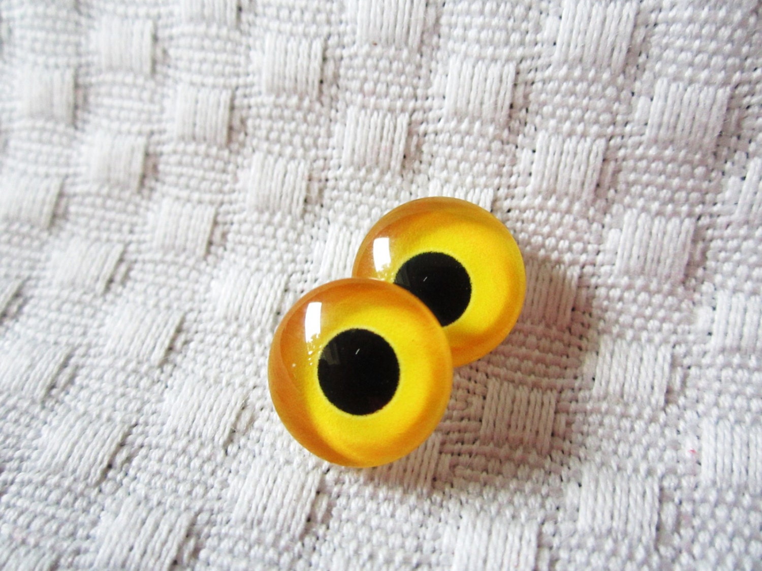 Owl glass eyes12mm cabochons for sculpture and crafts