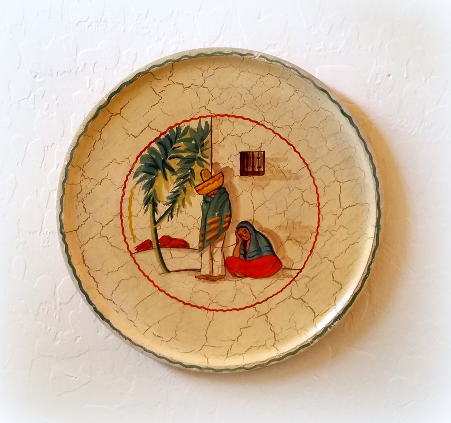 Vintage Mexican Wall Art Wood Mexican Wall Hanging Vintage