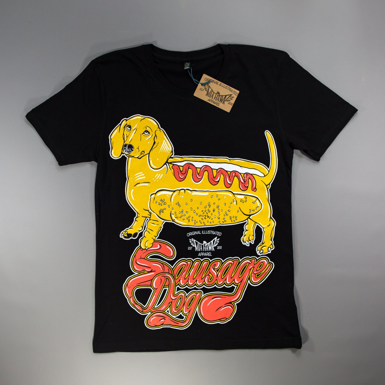 brakeburn sausage dog t shirt