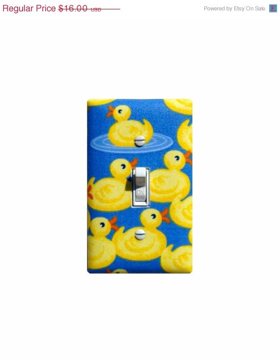 SALE Rubber Ducky Light Switch Plate Cover / by SSKDesigns on Etsy